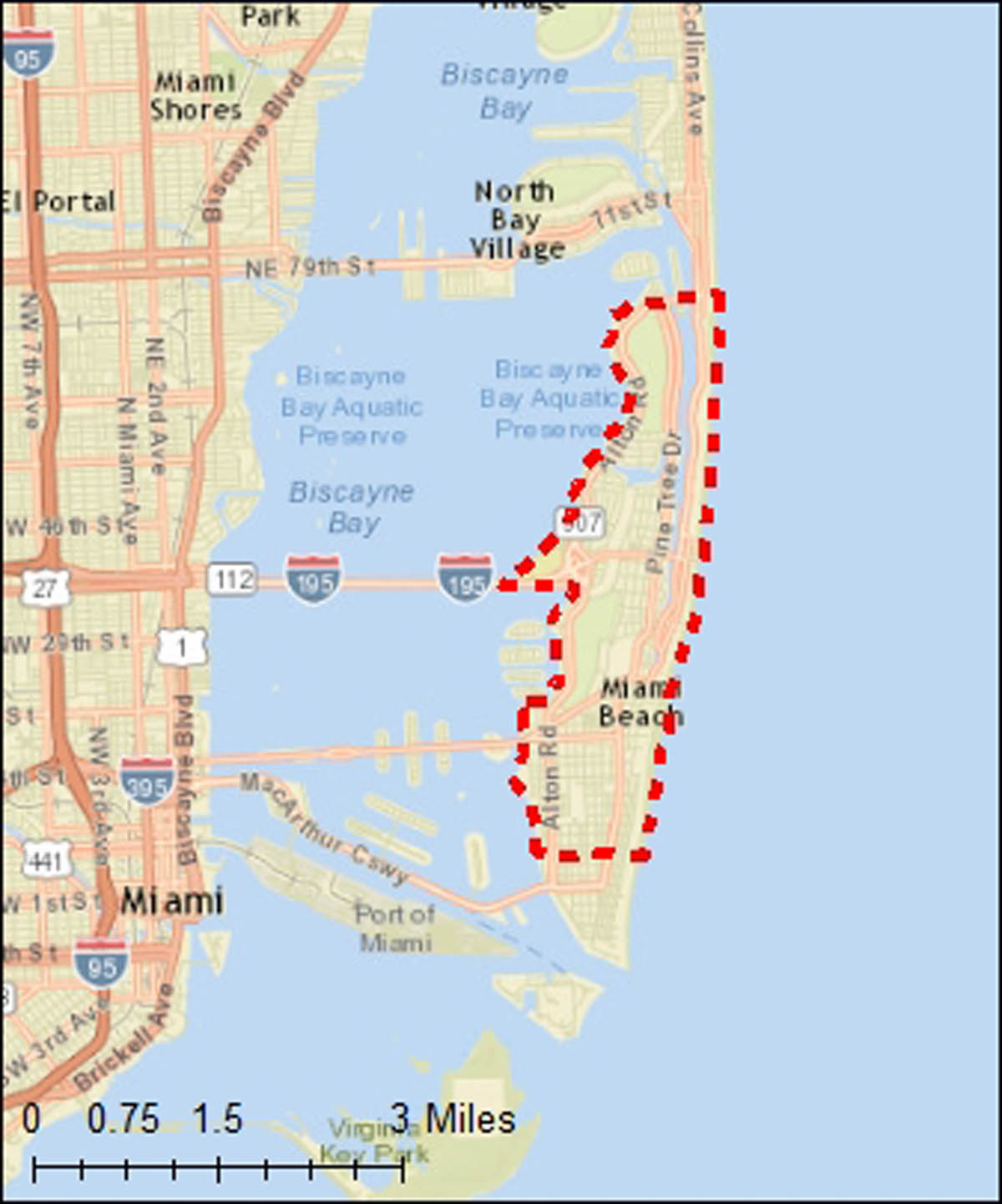 Miami Beach Map From Wallydogwear 9 - Ameliabd - Sunny Isles Beach Florida Map