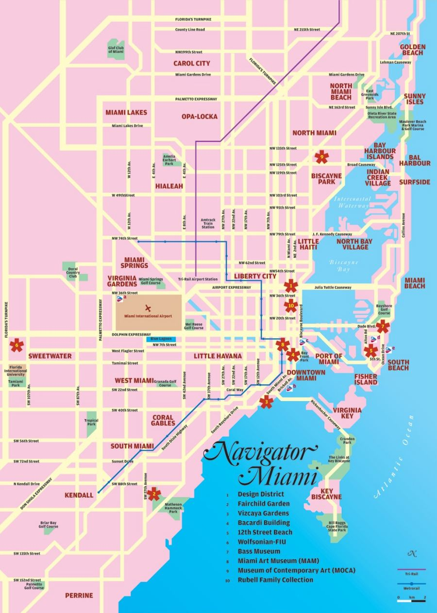 miami cruise ship port map