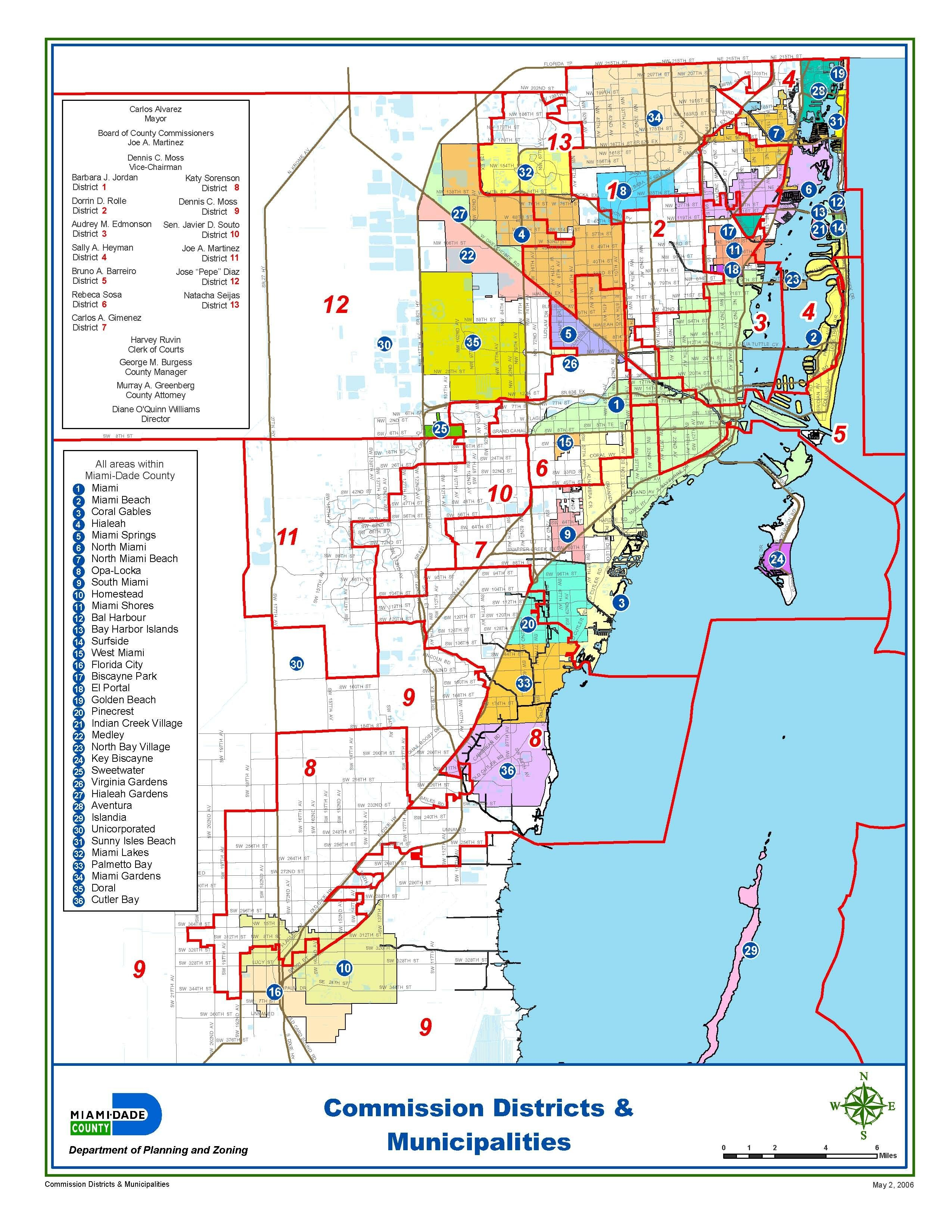 Miami-Dade Municipalities Map | Miami Real Estate Maps And Graphics - Florida Real Estate Map