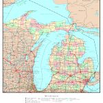 Michigan Printable Map   Printable Upper Peninsula Map