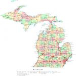 Michigan Printable Map   Printable Upper Peninsula Map