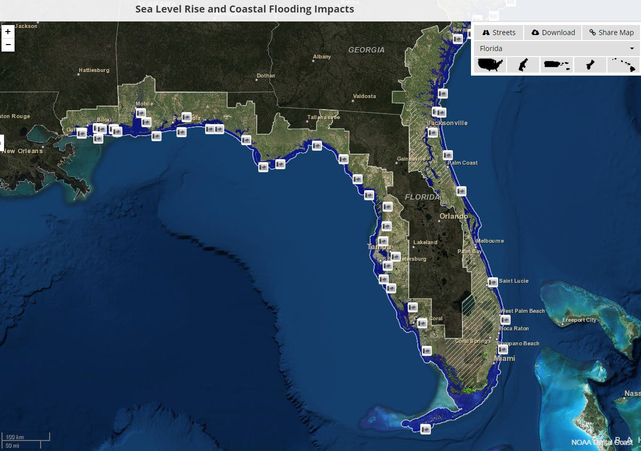Middleboro Review: Florida&amp;#039;s State Workers Silenced On Climate Change - Florida Global Warming Flood Map