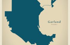 Modern City Map - Garland Texas City Of The Usa Vector Image - Garland Texas Map