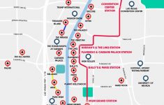 Monorail, Tram & Strip Map | Las Vegas Maps | Vegasjourney – Printable Map Of Vegas Strip