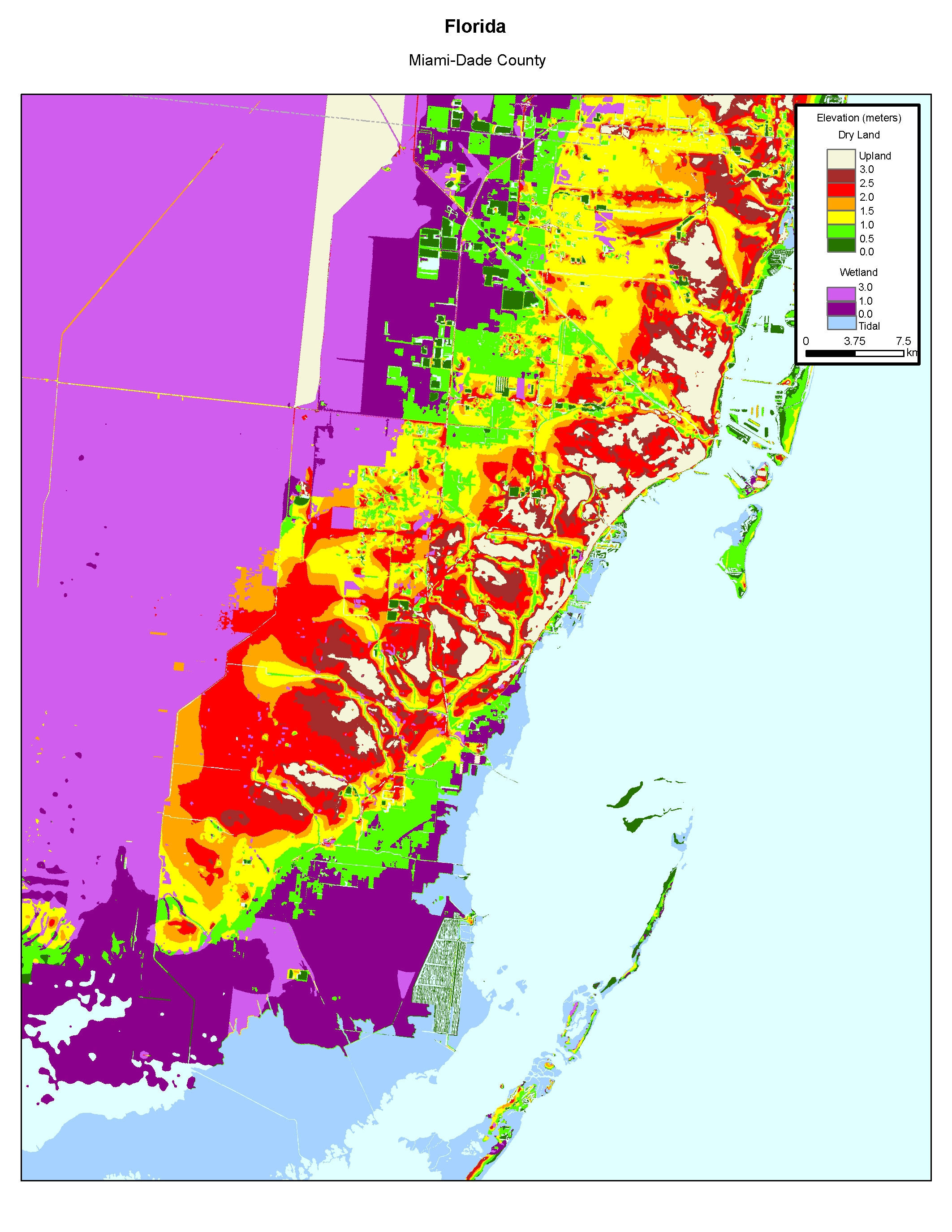 More Sea Level Rise Maps Of Florida&amp;#039;s Atlantic Coast - South Florida Sea Level Rise Map
