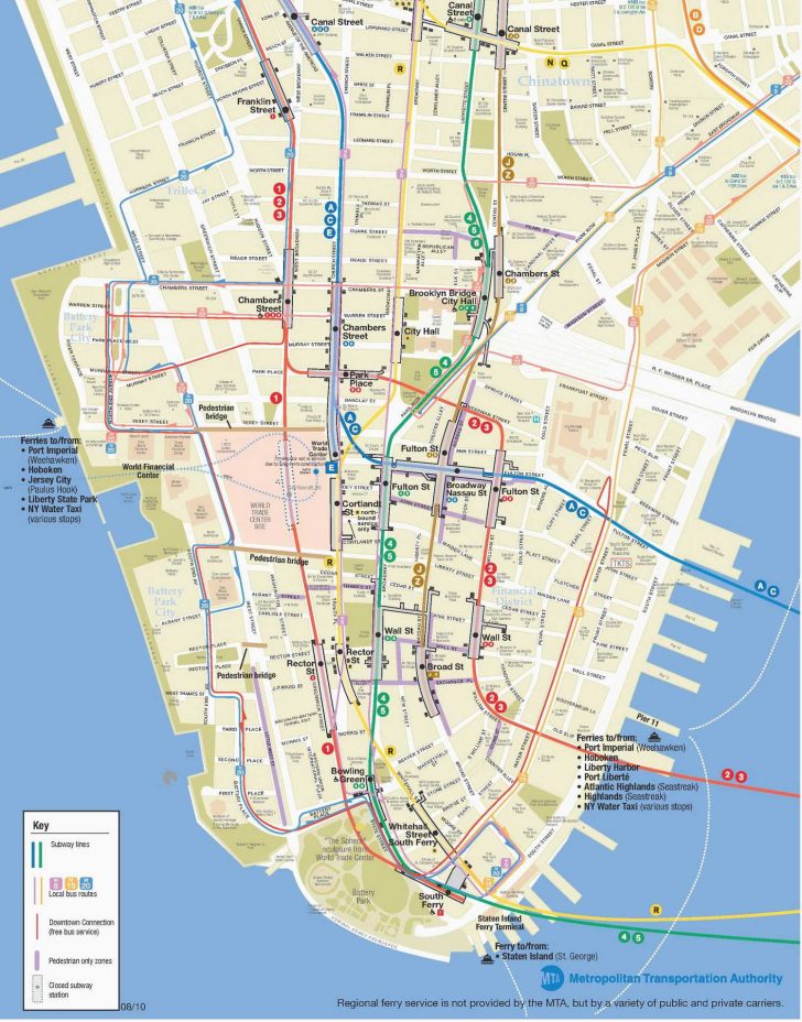 Nyc Subway Map Manhattan Only Printable