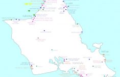 Must See Must Eat Must Do Oahu Part 2 | All Things Thrifty - Oahu Map Printable
