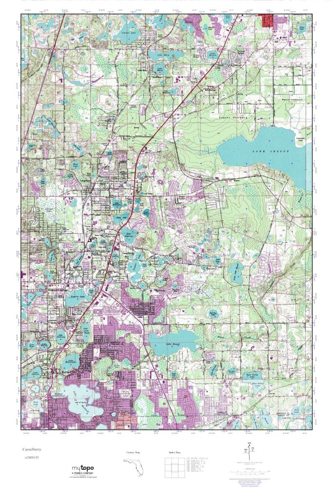 Mytopo Casselberry, Florida Usgs Quad Topo Map - Casselberry Florida ...