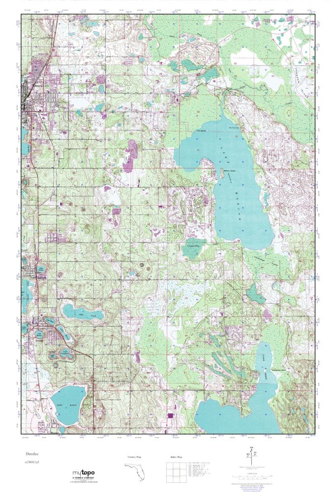 Mytopo Dundee, Florida Usgs Quad Topo Map Dundee Florida Map