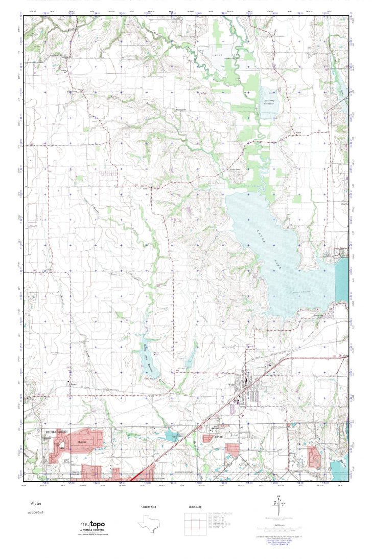 Mytopo Wylie, Texas Usgs Quad Topo Map Wylie Texas Map Printable Maps
