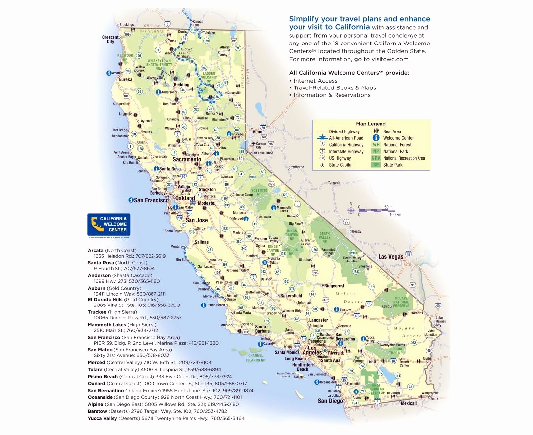 National Forest Map California - Klipy - California Forests Map