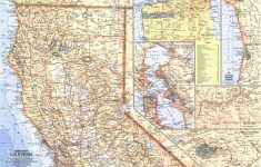 National Geographic Northern California Map 1966 - Maps - National Geographic Maps California