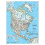 National Geographic Us Map Printable Best North America Classic   National Geographic Printable Maps