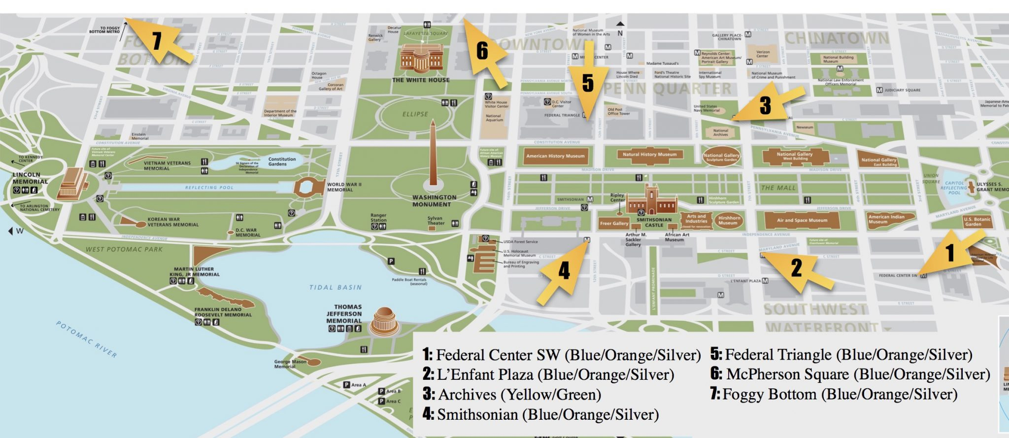 National Mall Guide And Things To Do | Free Toursfoot - Printable Walking Map Of Washington Dc