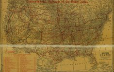 National Map Company's Highway Map Of Texas, 1920 – Save Texas - Map Of Texas Highways And Interstates