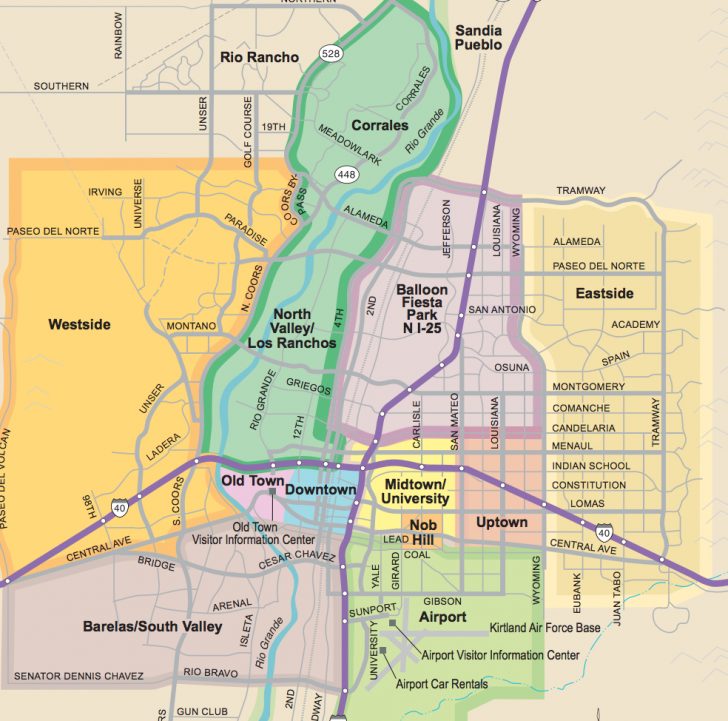 Neighborhood Guide - Printable Map Of Albuquerque - Printable Maps