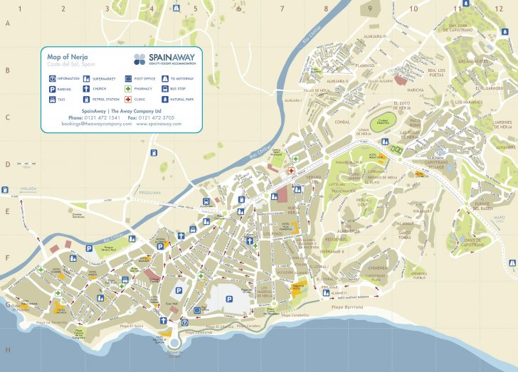 Nerja Tourist Map Printable Street Map Of Nerja Spain Printable Maps