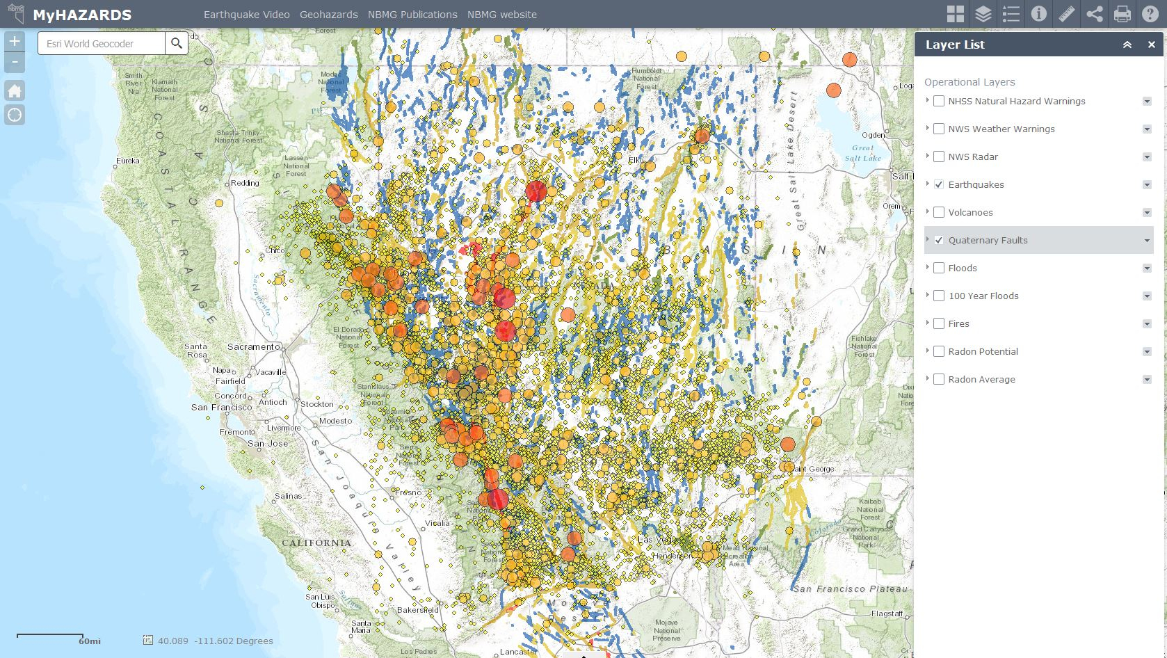 Nevada Bureau Of Mines And Geology New California Earthquake Map Hd - Usgs California Nevada Earthquake Map
