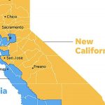 New California Declares Independence From California In Statehood Bid   Map Of The New California Republic