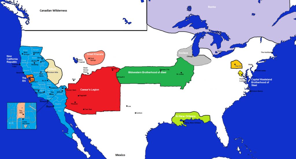 New California Republic Map