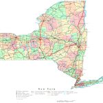 New York Printable Map   Road Map Of New York State Printable