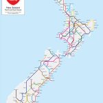 New Zealand State Highway Metro Map Print | The Map Kiwi   New Zealand North Island Map Printable