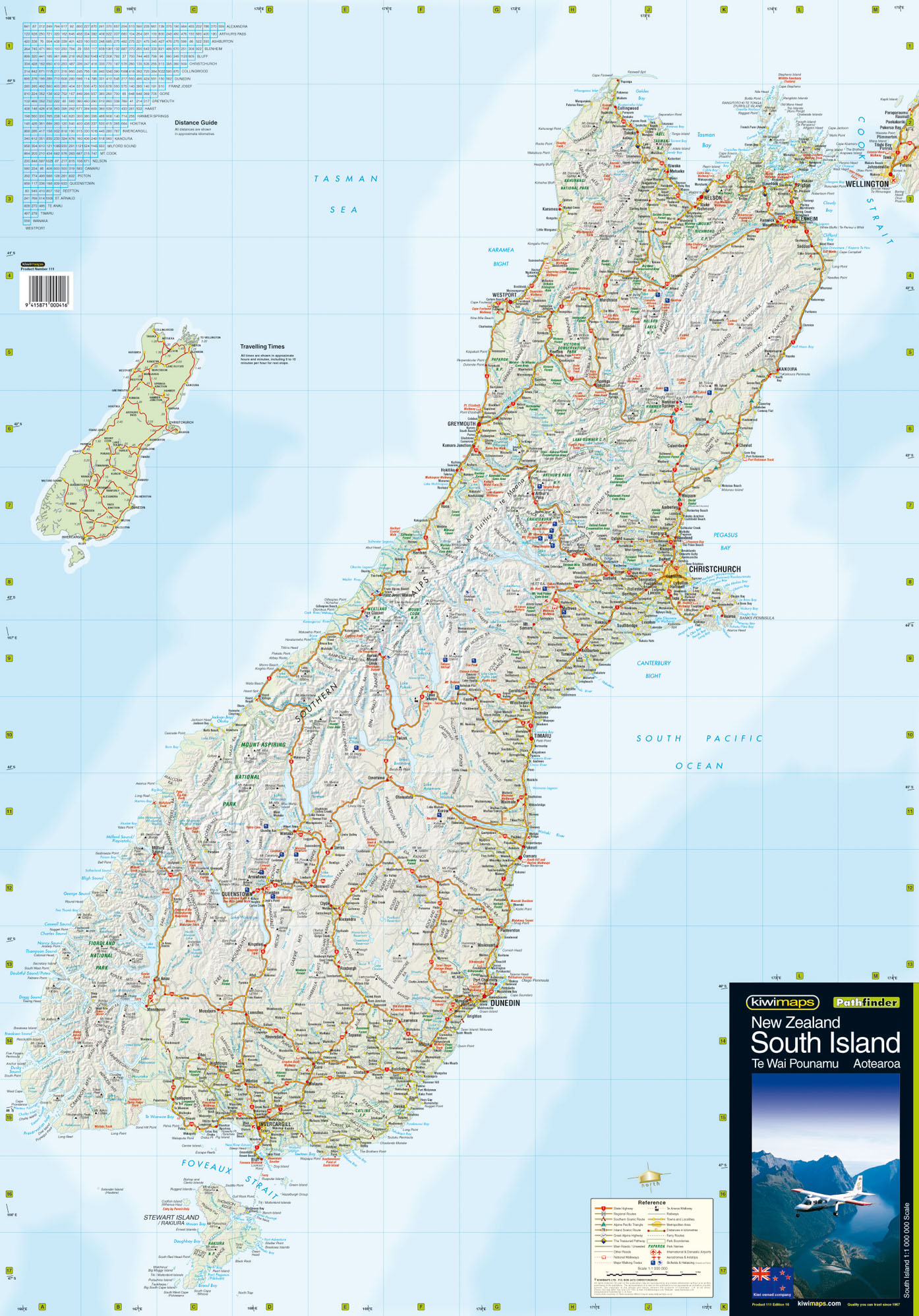 New Zealand Wall Maps Including North And South Island Maps - New Zealand South Island Map Printable
