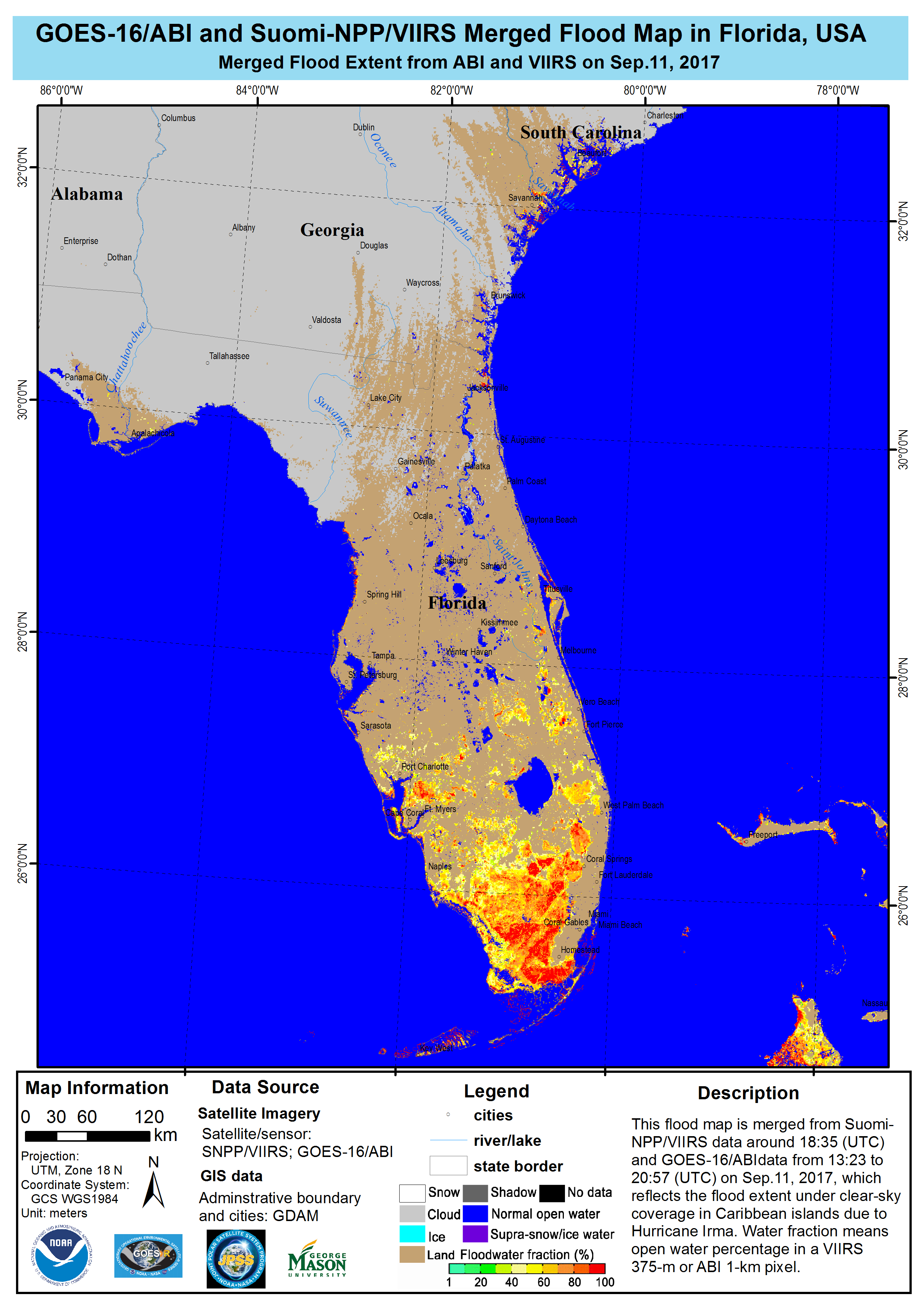 Noaa Satellites And Aircraft Monitor Catastrophic Floods From - Fema Maps Florida