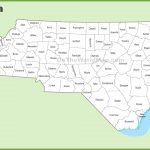 North Carolina County Map   Printable Map Of North Carolina