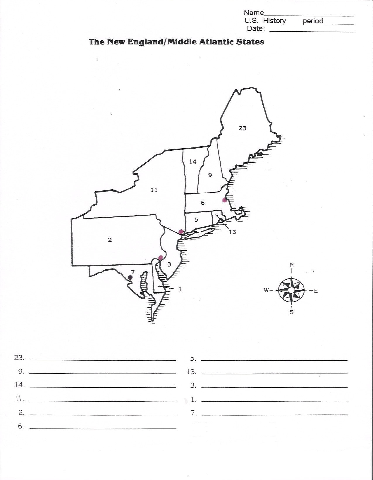North East Usa Map - Printable Map Of Northeast Us