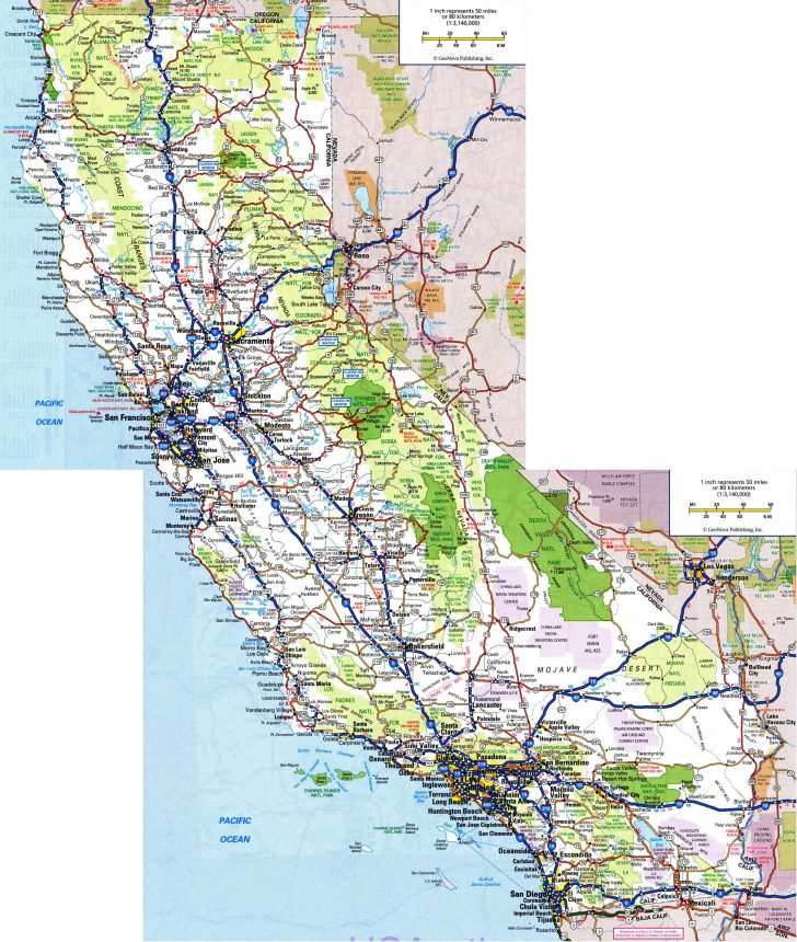Northern California National Parks Map
