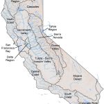 Northern California Rivers Map   Klipy   California Rivers Map