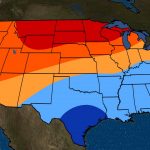 November To January 2019 Temperature Outlook: Mild In The North   Texas Weather Map Temps