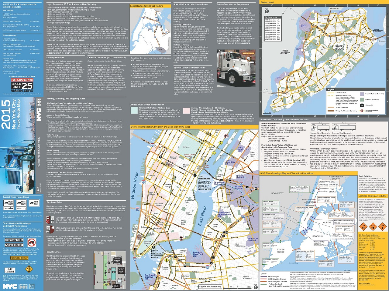 Nyc Dot - Trucks And Commercial Vehicles - California Oversize Curfew Map