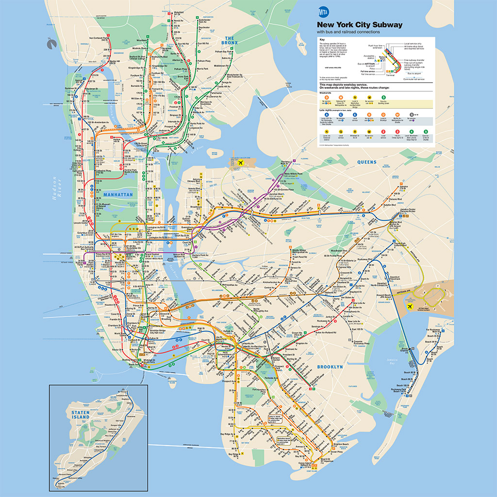 Nyc Subway Guide - Subway Map, Lines And Services - Printable Map Of Lower Manhattan Streets