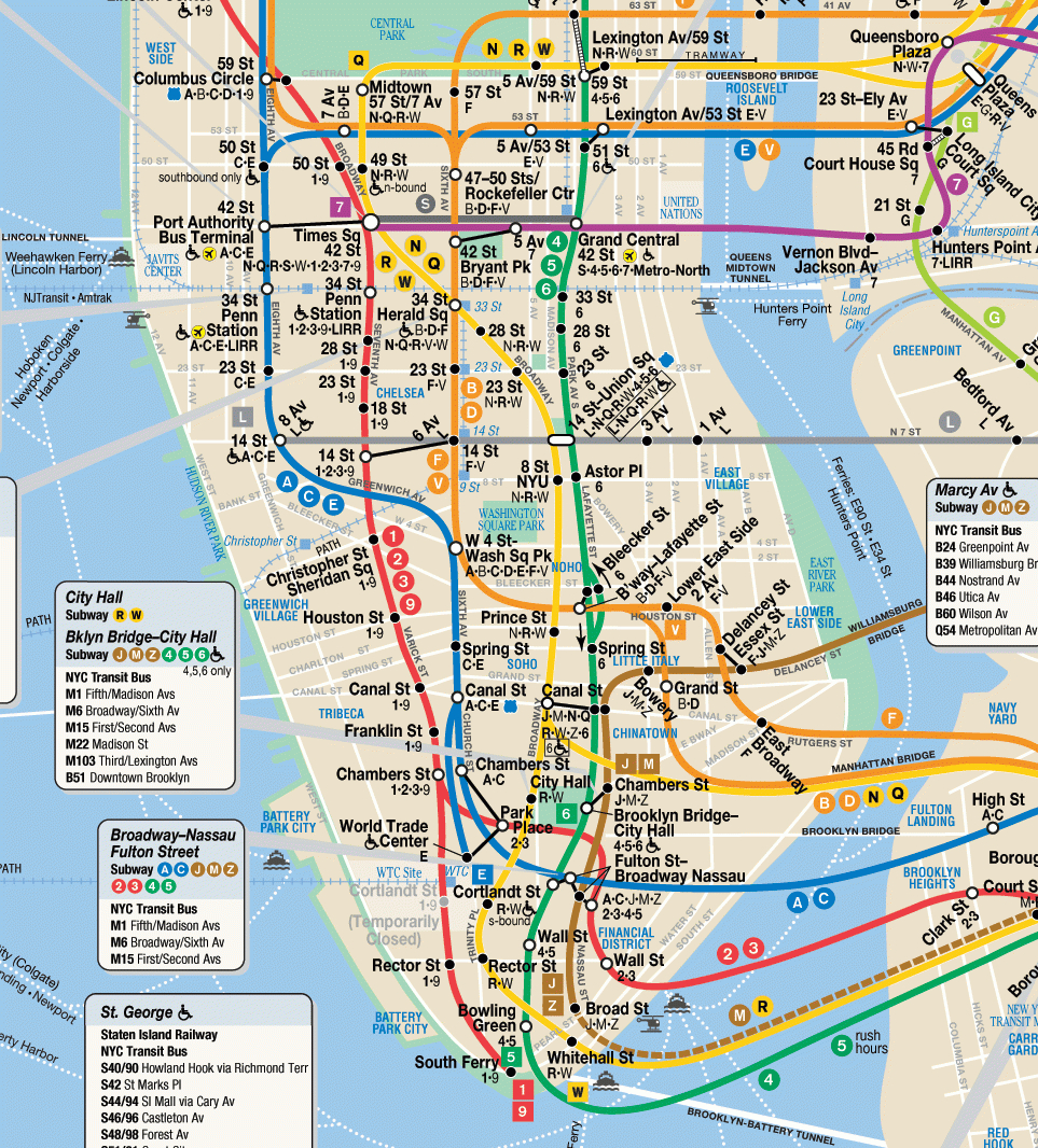 Nyc Subway Manhattan In 2019 | Scenic Route To Where I&amp;#039;ve Been - Nyc Subway Map Manhattan Only Printable