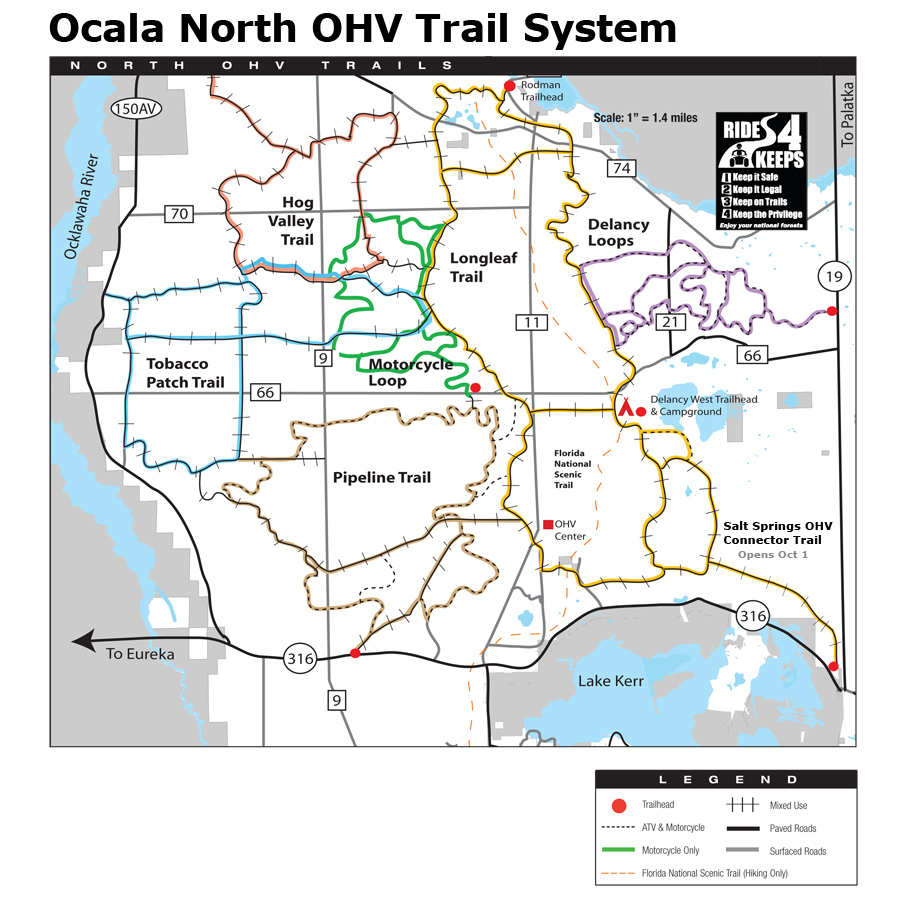 Ocala National Forest - Maps &amp;amp; Publications - National Forests In Florida Map