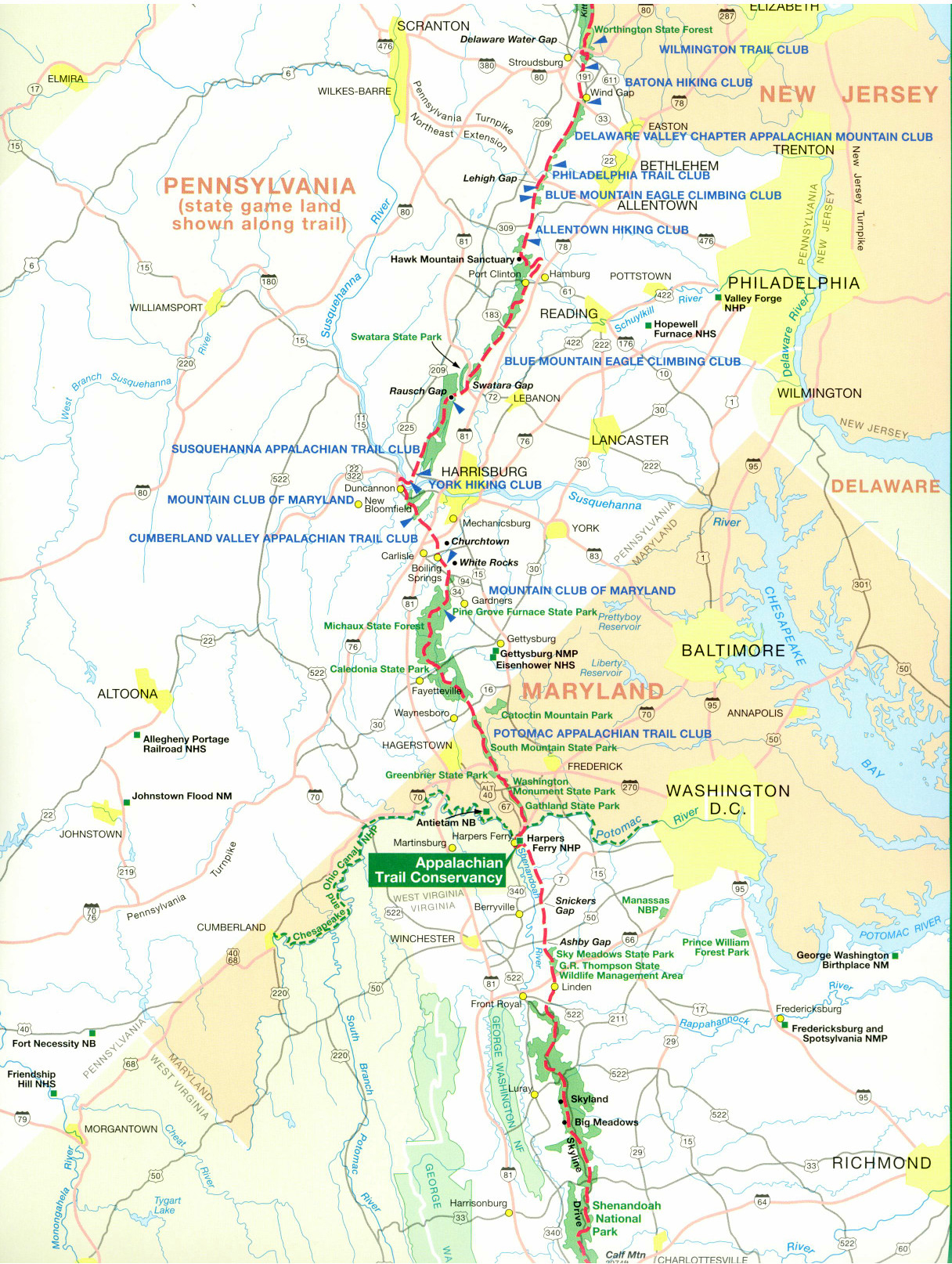 Official Appalachian Trail Maps - Printable Hiking Maps