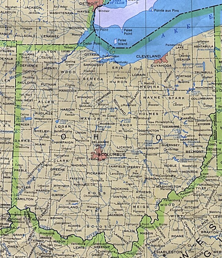 Printable Map Of Toledo Ohio