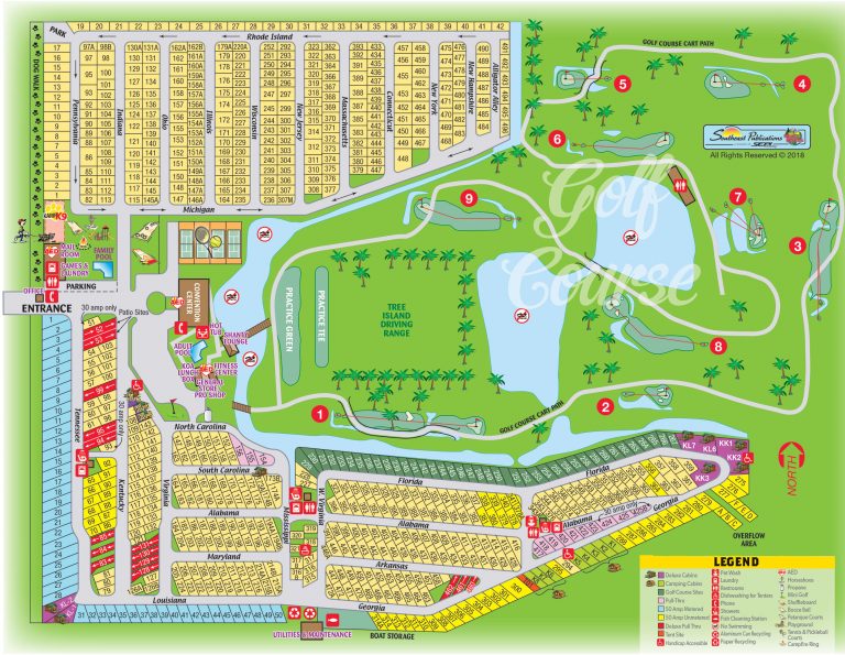 Okeechobee, Florida Campground | Okeechobee Koa - Koa Florida Map ...