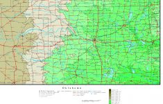 Oklahoma Elevation Map - Printable Map Of Norman Ok
