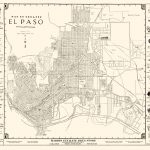 Old City Map   El Paso Texas   Western 1938   El Paso County Map Texas