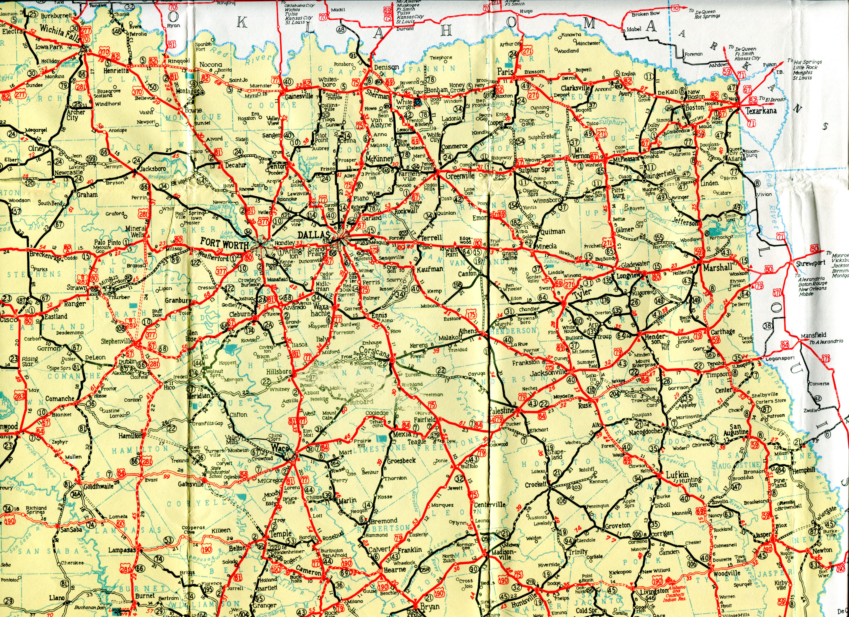Old Highway Maps Of Texas - Official Texas Highway Map
