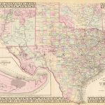 Old Historical City, County And State Maps Of Texas   Antique Texas Maps For Sale