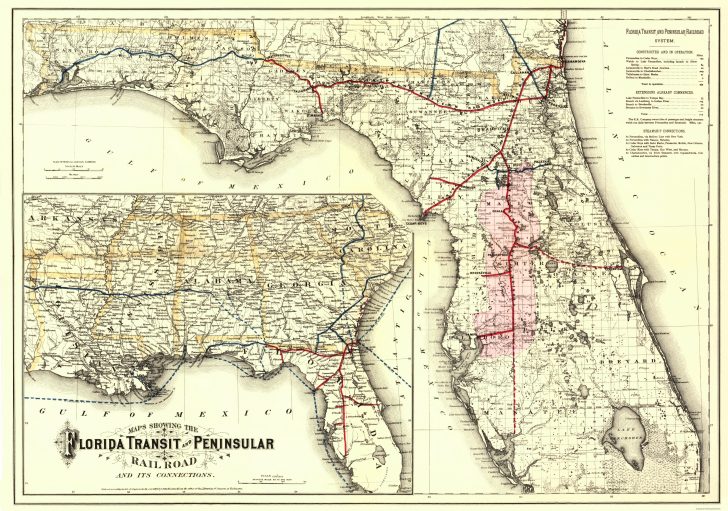Old Florida Map