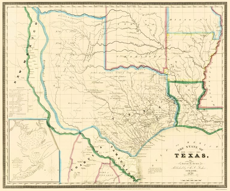 Old State Map - Texas - Burr 1846 - Texas Map 1846 | Printable Maps