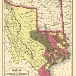 Old State Map   Texas   Cowperthwait And Mitchell 1846   Texas Map 1846