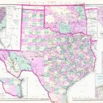 Old State Map   Texas, Oklahoma Indian Territory 1876   Map Of Oklahoma And Texas