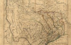 Old Texas Wall Map 1841 Historical Texas Map Antique Decorator Style - Republic Of Texas Map Framed