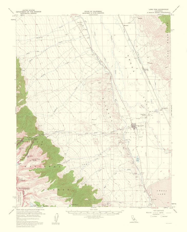 Lone Pine California Map